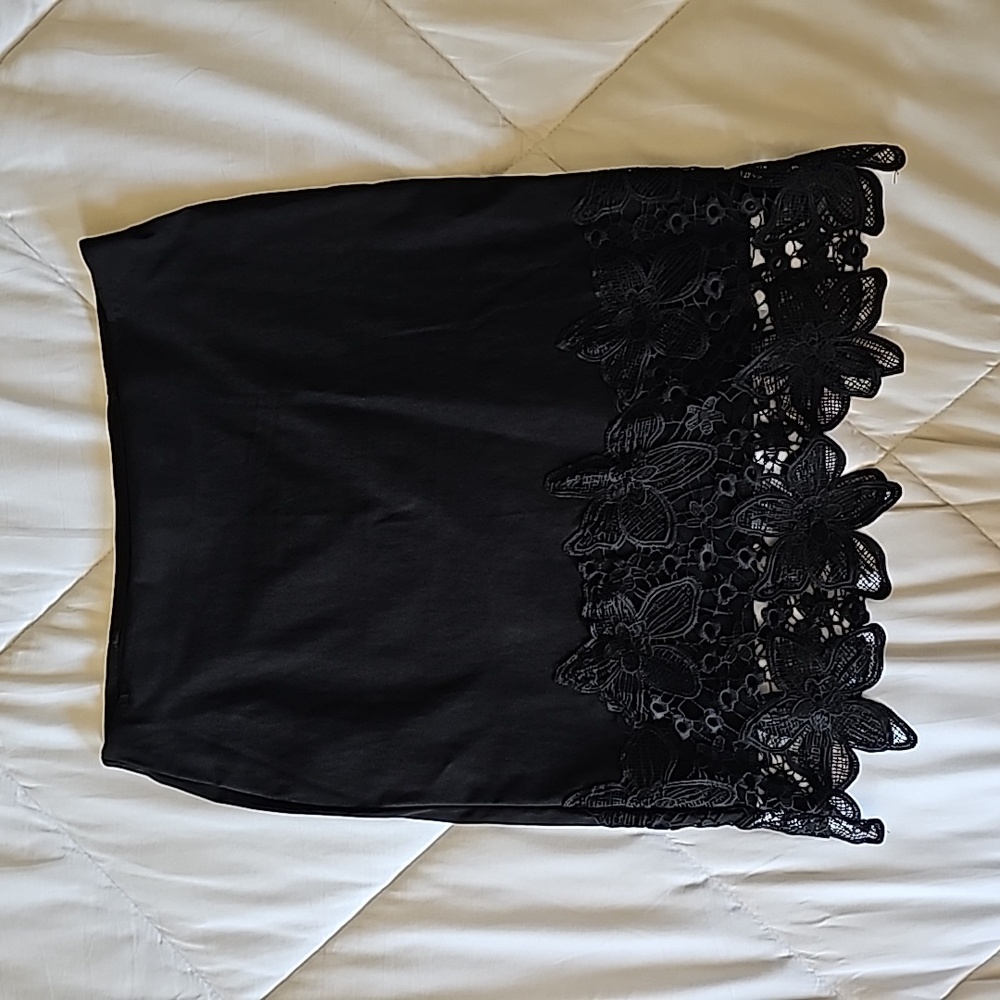Black pencil skirt